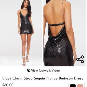 NWT pretty little thing sequined dress